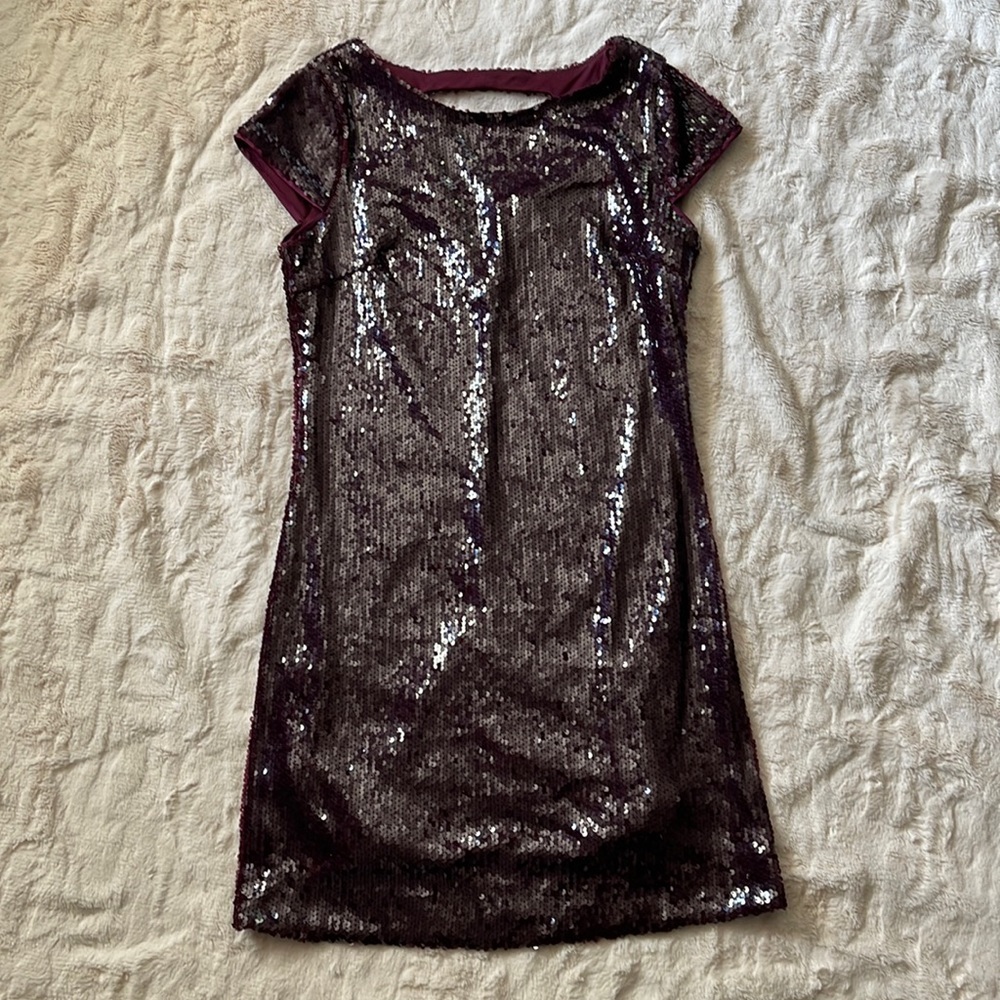 Maroon Sequin Dress